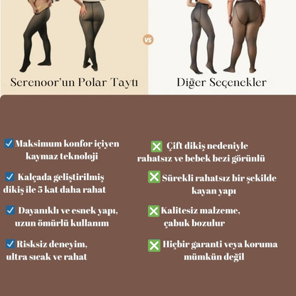 Serenoor Peluş Külotlu Çorap