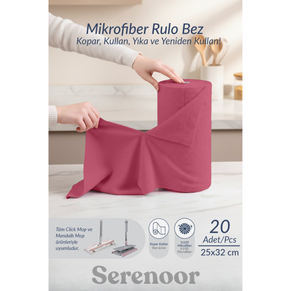 Serenoor Mikrofiber Rulo Havlu