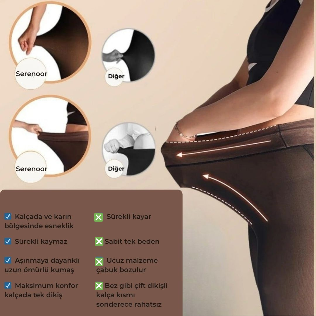 Serenoor Peluş Külotlu Çorap